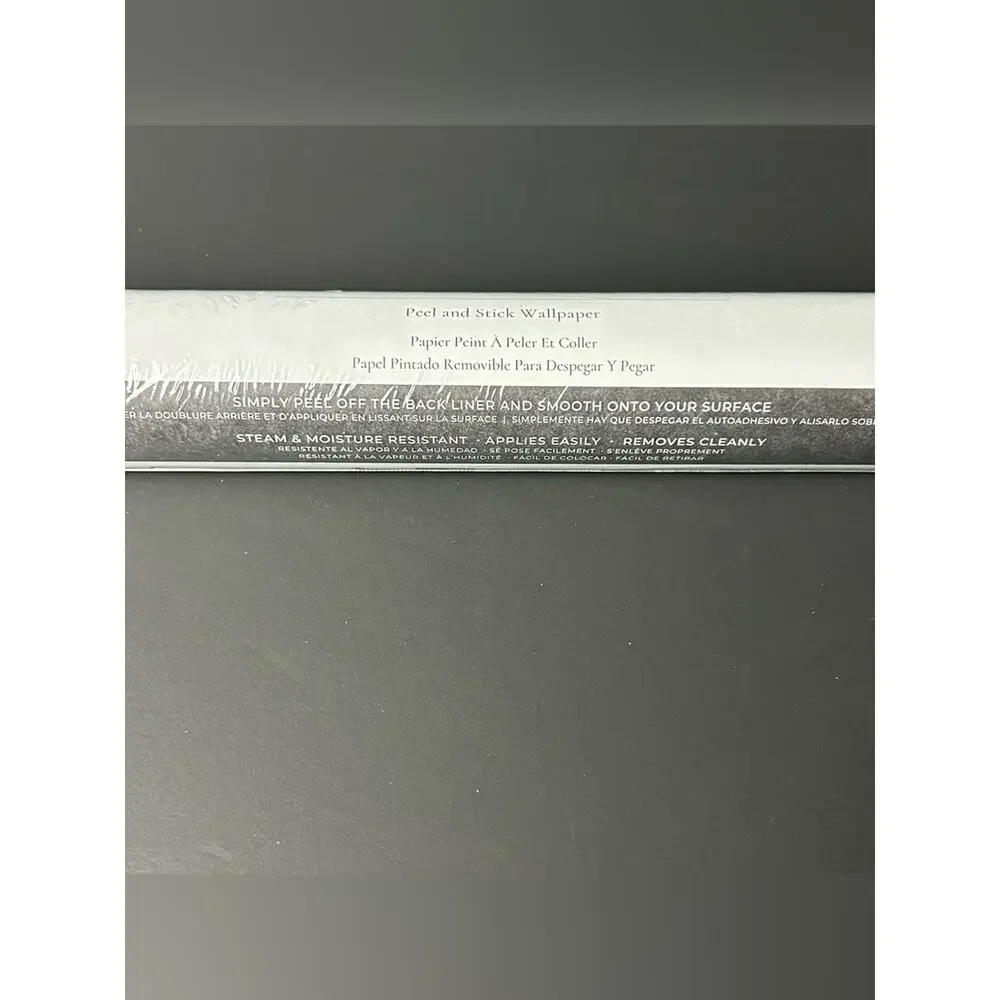 Wallpaper Tempaper Faux Grasscloth Neutral Textured Removable Peel & Stick